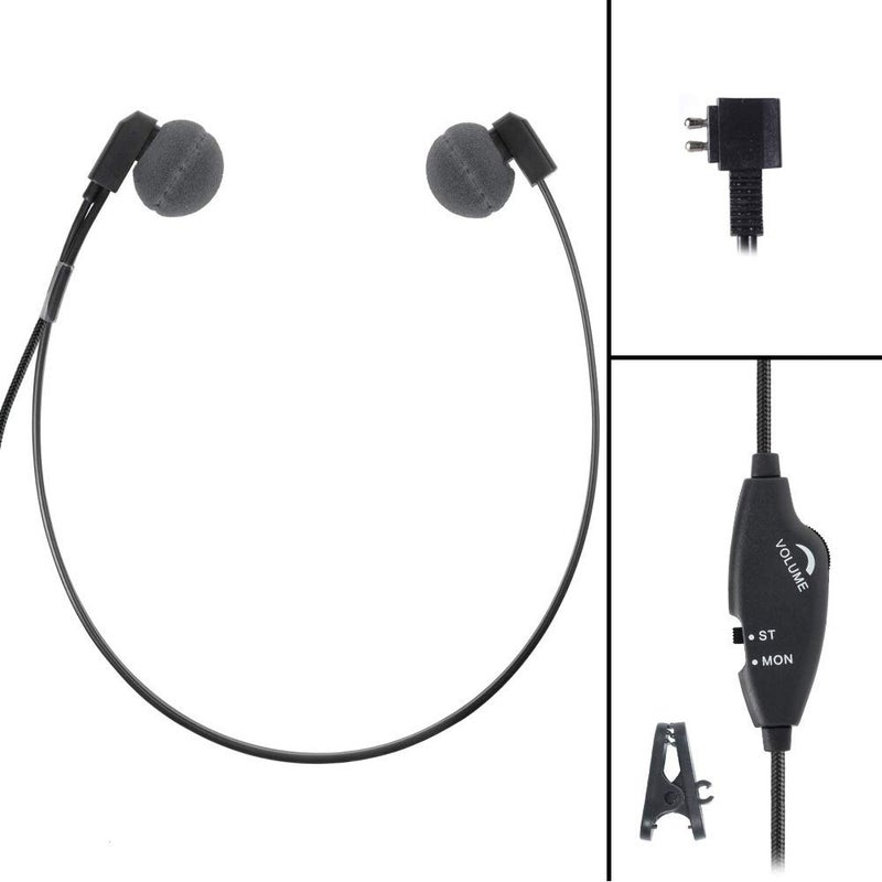 ECS WordHear-O DAP 2 Prong Under-Chin Audio Transcription Headset for Dictaphone Devices - Image 1